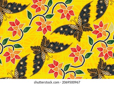 Indonesian batik motifs with very distinctive patterns. exclusive backgrounds. Vector Eps 10