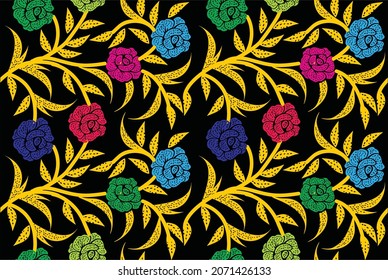 Indonesian batik motifs with very distinctive patterns. exclusive backgrounds. Vector Eps 10
