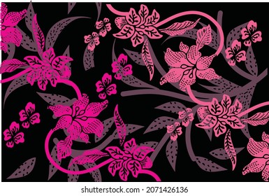 Indonesian batik motifs with very distinctive patterns. exclusive backgrounds. Vector Eps 10