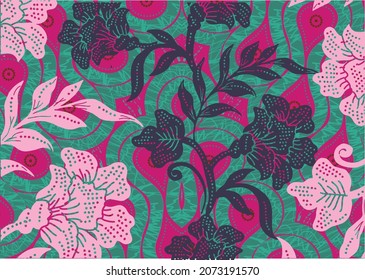 Indonesian batik motifs with very distinctive patterns. exclusive backgrounds. Vector Eps 10