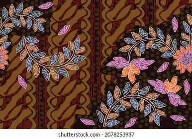 Indonesian batik motifs with very distinctive patterns. exclusive backgrounds. Vector Eps 10