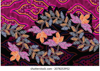 Indonesian batik motifs with very distinctive patterns. exclusive backgrounds. Vector Eps 10