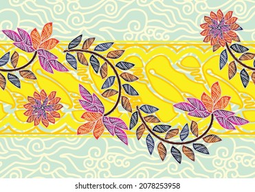 Indonesian batik motifs with very distinctive patterns. exclusive backgrounds. Vector Eps 10