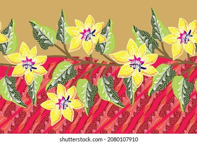 Indonesian batik motifs with very distinctive patterns. exclusive backgrounds. Vector Eps 10