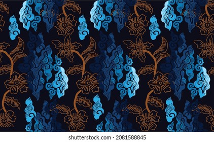 Indonesian batik motifs with very distinctive patterns. exclusive backgrounds. Vector Eps 10