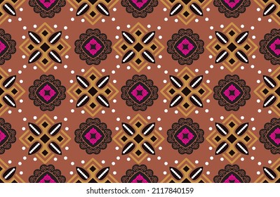 Indonesian batik motifs with very distinctive, exclusive plant patterns. vector EPS 10