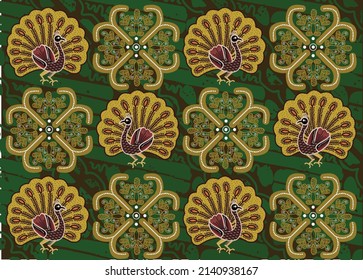 Indonesian batik motifs with very distinctive patterns. exclusive abckgrounds. Vector Eps 10