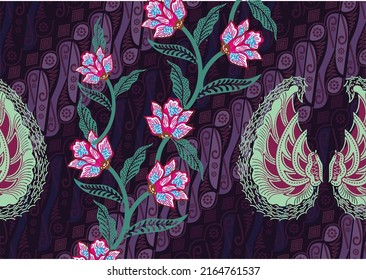 Indonesian batik motifs with very distinctive patterns. exclusive backgrounds. Vector Eps 10