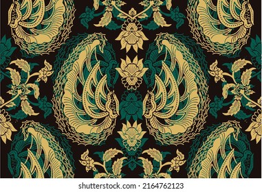 Indonesian batik motifs with very distinctive patterns. exclusive backgrounds. Vector Eps 10