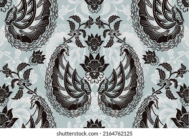 Indonesian batik motifs with very distinctive patterns. exclusive backgrounds. Vector Eps 10