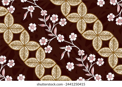 Indonesian batik motifs with very distinctive, exclusive patterns. vector EPS 10