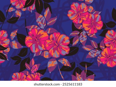 Indonesian batik motifs with very distinctive plant patterns