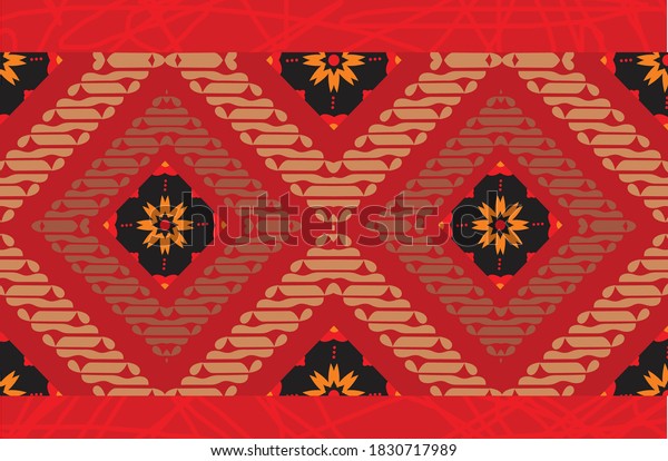 Indonesian Batik Motifs Very Distinctive Patterns Stock Vector Royalty Free 1830717989