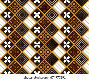 Indonesian Batik Pattern Stock Vector (Royalty Free) 674977291 ...