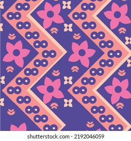 Indonesian Batik Pattern Vector Background