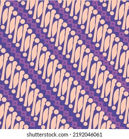 Indonesian Batik Pattern Vector Background