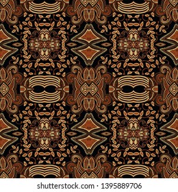 indonesian batik. indonesian batik pattern vector. Batik Indonesian: is a technique of wax-resist dyeing applied to whole cloth, or cloth made using this technique originated from Indonesia. 