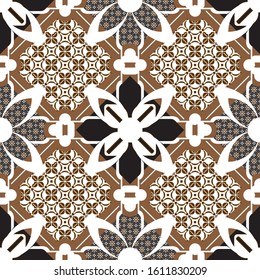 Indonesian batik patterns. Suitable for application on fabrics.