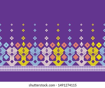 Indonesian Batik Songket Pattern Vector Stock Of Lombok Traditional Village