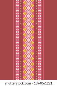 Indonesian Batik Songket Pattern Vector Stock of Lombok Sasak Traditional Village with Clasic Vintage Motif and Color