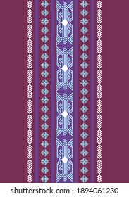 Indonesian Batik Songket Pattern Vector Stock of Lombok Sasak Traditional Village with Clasic Vintage Motif and Color