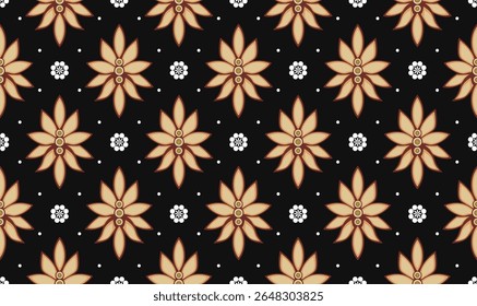 indonesian batik truntum aesthetic traditional folk floral tribal solo java pattern ethnic ornament art wallpaper background suitable for textile print