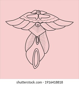 Indonesian batik vector illustration which is very interesting to be used as a mural, painting and floral background