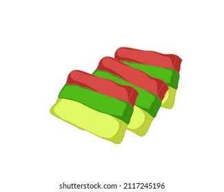 Indonesian Cake called Reinbow cake vector art , can be used for icon , logo , and other .