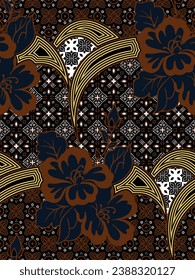 Indonesian Central Java batik for digital printing or textile needs