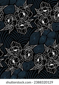 Indonesian Central Java batik for digital printing or textile needs