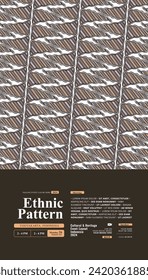 Indonesisches Design mit javanesischem ethnischem Muster Wayang