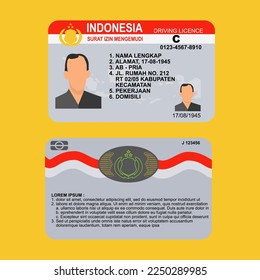 indonesian driving licence that certifies that an individual has met the necessary qualifications to operate a motor vehicle on public road