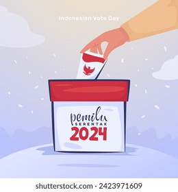 Indonesian election vote day greeting