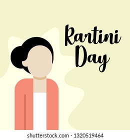Indonesian Emancipation of Women Kartini Day Illustration