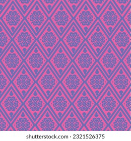 Indonesian etnic traditional pattern background vector 