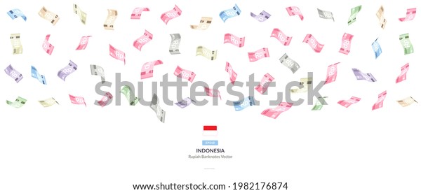 Indonesian Falling Rupiah Vector Illustration Indonesia Stock Vector ...
