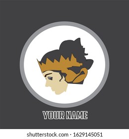 
Indonesian female dancer art logo, vector illustration