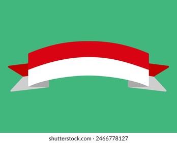 Indonesian Flag Element for Decoration