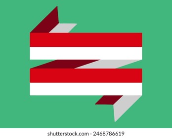 Indonesian Flag Element for Decoration