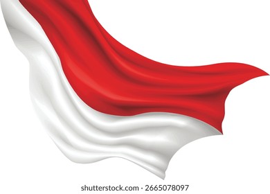 la bandera indonesia ondea