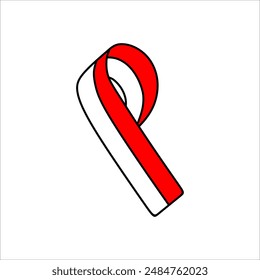 Elemento de Vector del Día de la Independencia de Indonesia