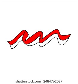 Elemento de Vector del Día de la Independencia de Indonesia