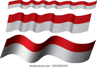 Indonesian flag is red and white 