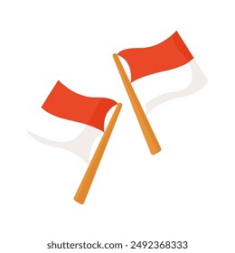 Indonesian flag red and white