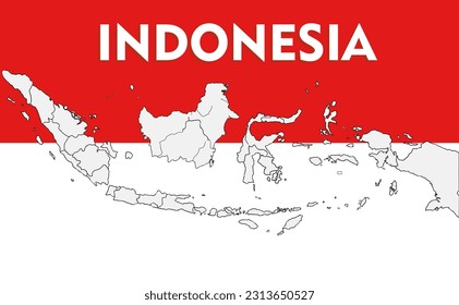 The Indonesian flag is red and white (red and white) with an original size scale of 2:1