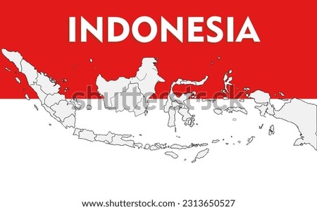 The Indonesian flag is red and white (red and white) with an original size scale of 2:1
