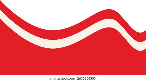 Indonesian Flag Ribbon Frame with Flat Design Style. Vector Illustration Isolated on White Background
