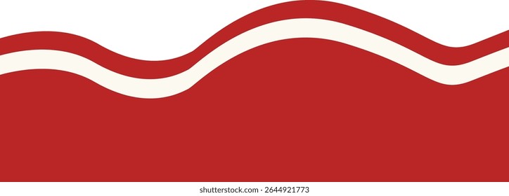 Indonesian Flag Ribbon Illustration. Isolated Flat Vector Graphic