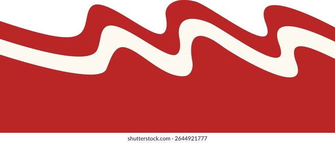 Indonesian Flag Ribbon Illustration. Isolated Flat Vector Graphic