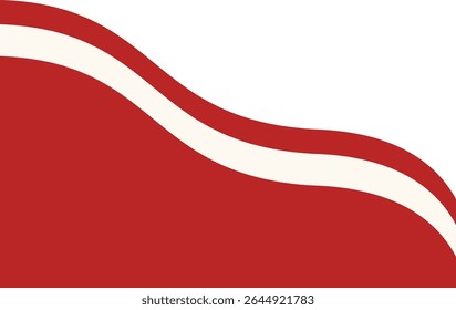 Indonesian Flag Ribbon Illustration. Isolated Flat Vector Graphic